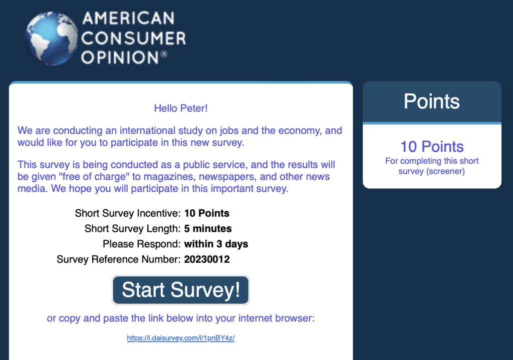 American Consumer Opinion Review